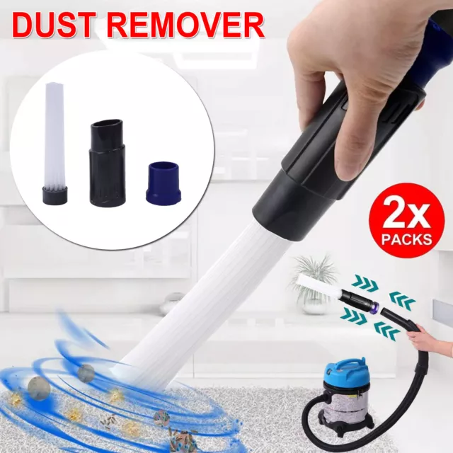 2 PCS Dust Dirt Remover Vacuum Universal Attachment Brush Duster Tool Cleaner
