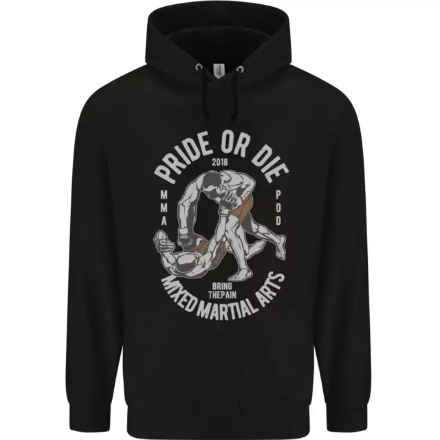 Pride MMA Muay Thai Mixed Martial Arts Mens 80% Cotton Hoodie