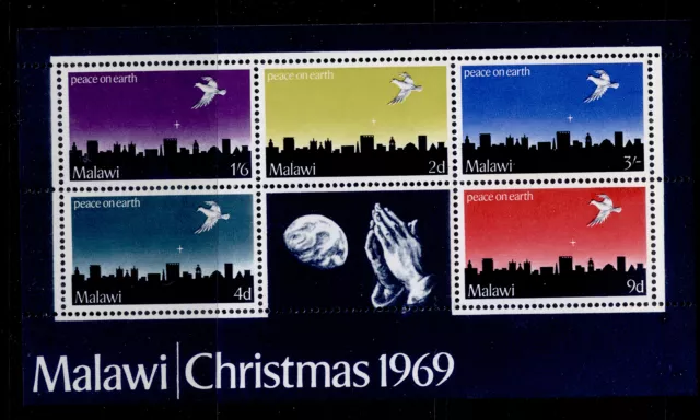 MALAWI QEII SGMS344, 1969 Christmas mini sheet, NH MINT.