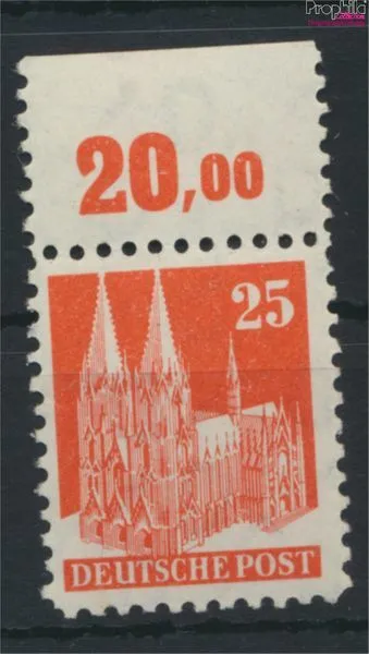 Briefmarken Bizone (Alliierte Besetzung) 1949 Mi 87W III B postfrisch R (9700412