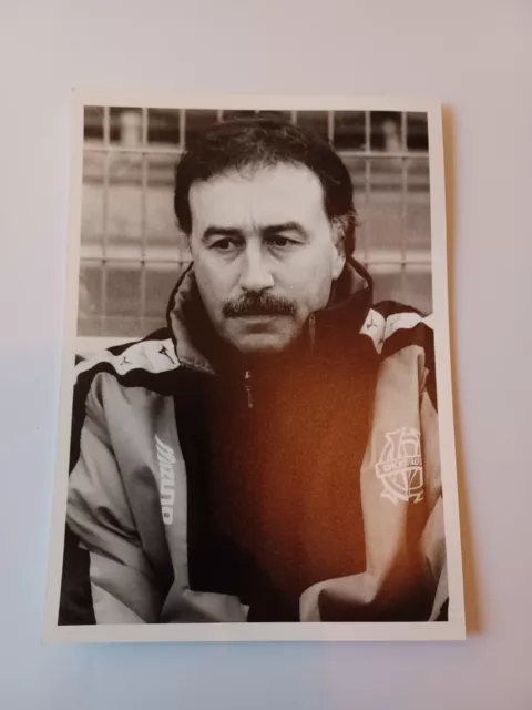 Photographie originale ancienne football entraîneur Gérard Gili (Marseille) 1996