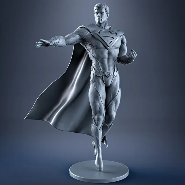 SUPERMAN DC COMICS  by SANIX ACTION FIGURE  Kit modello resina 3D! UNPAINTED