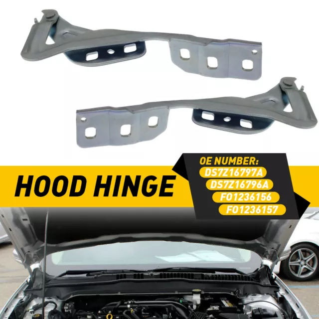 For Ford Fusion 2013 2014 2015 2016 2017 2018 2019 Hood Hinge Right & Left Pair