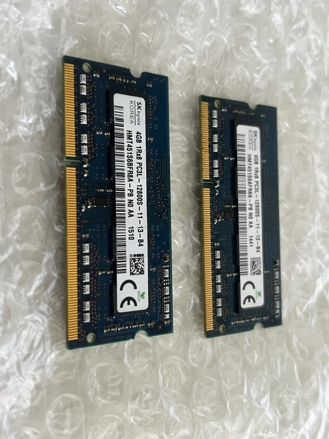 4 Barrettes Mémoire RAM Serveur 8Go Hynix DDR3L 1600MHz PC3L-12800R ECC Reg-DIMM