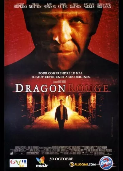 affiche du film DRAGON ROUGE 120x160 cm