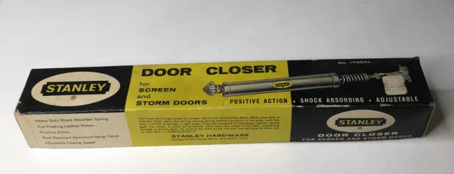 Stanley Door (Screen and Storm) Closer Silver No. 1700AL - New/Old Stock
