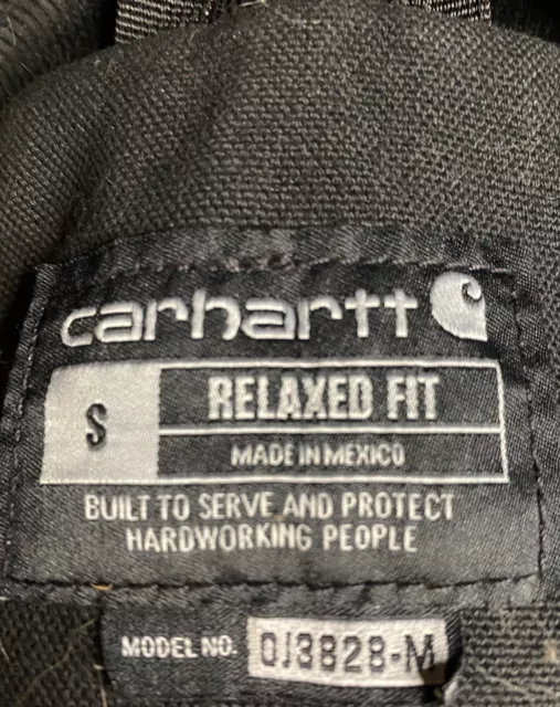 CARHARTT DETROIT JACKET Blanket-Lined Duck Canvas Relaxed Fit Black ...