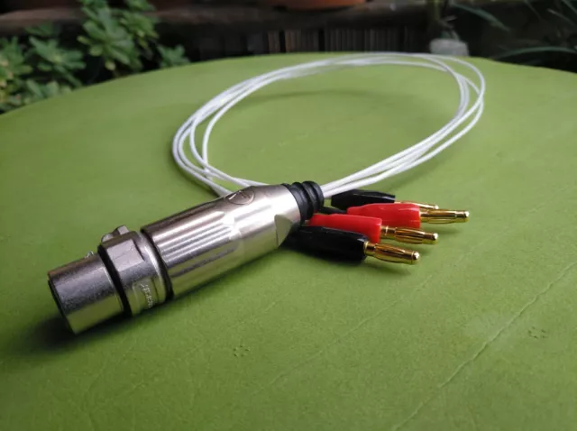 Cable adaptador XLR para auriculares de baja eficiencia - XLR/bananas
