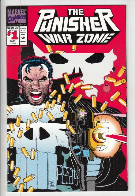 THE PUNISHER WAR ZONE #1 VERY HiGh GrAdE 9.4 ++ 1992 Marvel Comics KEY DIE
