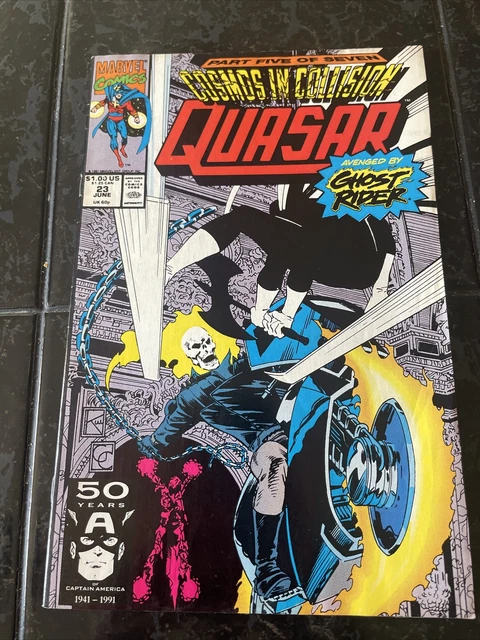 Marvel Comics Quaser Cosmos in collision Vol 1No.23 June 1991