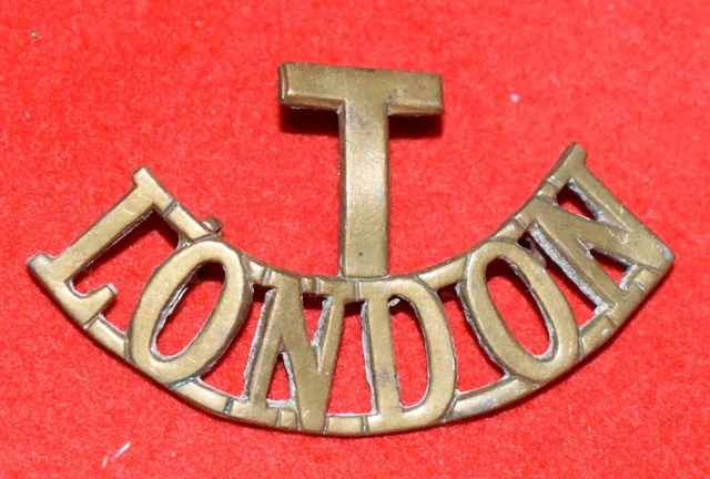British Army. The London Regiment Genuine Shoulder Title