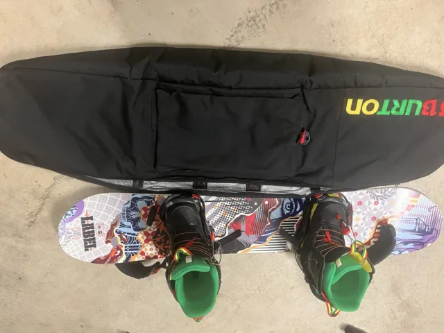 Rome Snowboard, Bindings, Burton Boots And Snowboard Bag