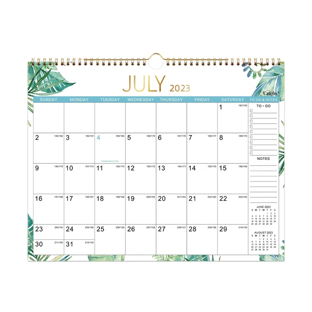 WALL CALENDAR 20232024 18 Monthly Calendar 20232024 from Jul