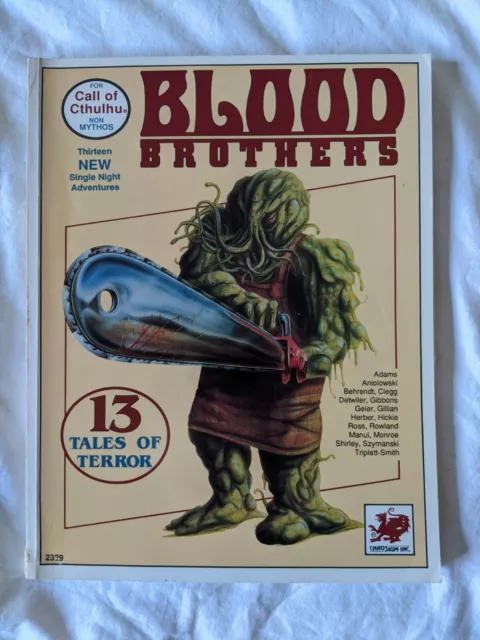 Blood Brothers for Call Of Cthulhu RPG, Chaosium 2329, good condition