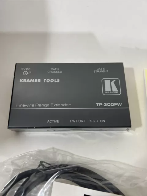 Kramer Tools FireWire Range Extender TP-300FW With Cable Brackets Adapter