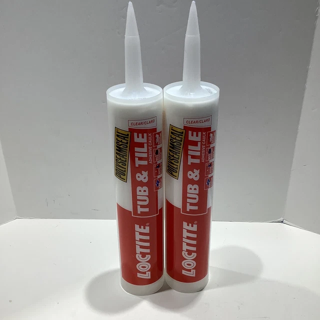 LOCTITE POLYSEAMSEAL CLEAR Acrylic Latex Tub and Tile Adhesive Caulk