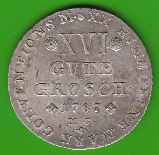 Brunswick-Wolfenbüttel 16 Gute Penny 1787 IN Xf-Bu Great nswleipzig