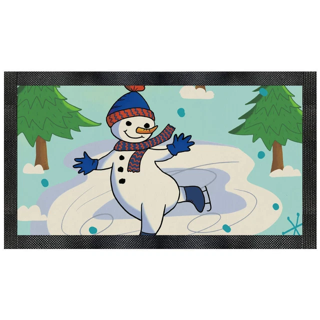 'Snowman On Ice' Pet Feeding Mat (PM00020466)
