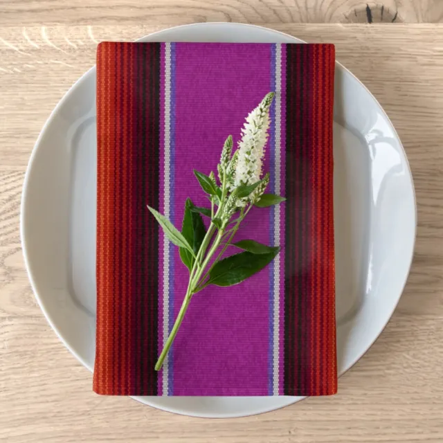 Killa - Lunar Andean Napkins - Dreamy Striped Dining Room Style 4-pc Set