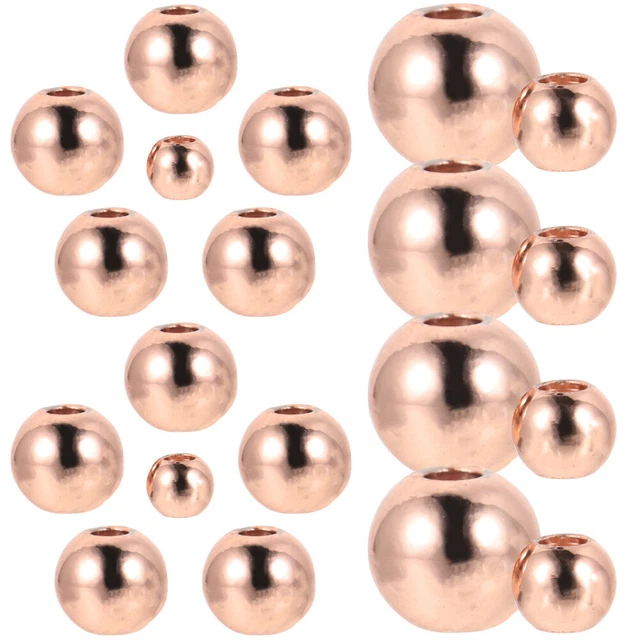 200 Pcs Craft Making Beads Gild Charm Braclets Beads Bracelets Glass Pearl Beads