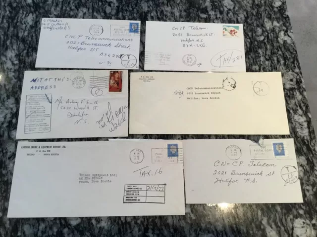 5 Covers Halifax 1 To Truro All With More To Pay Re Postage
