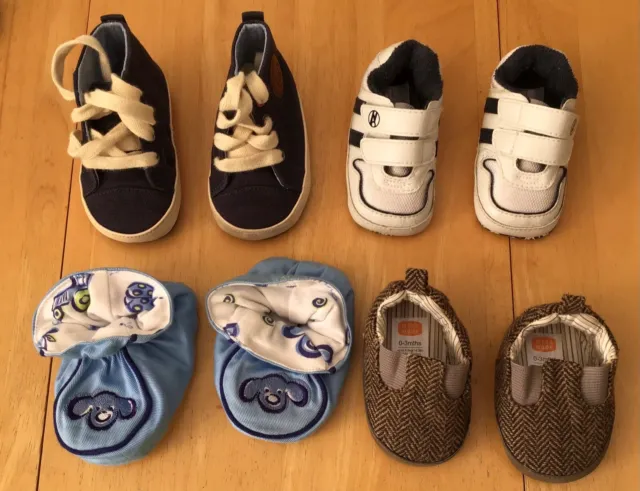 Pacchetto di scarpe Pram bambino taglia 0-3 mesi minimode successivo