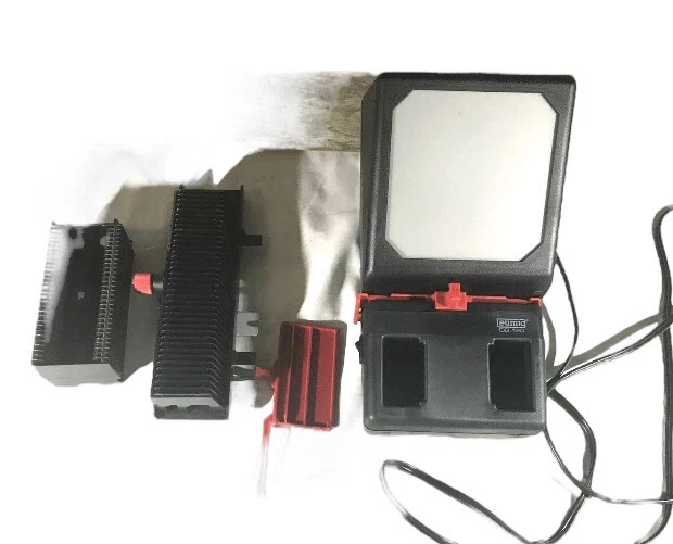 Vintage Eumig DB-120 Compact Desktop 35mm Slide Viewer, Working, Xtra Parts