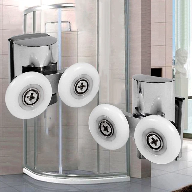Slide Rullo Ruota Superiore/Inferiore Doccia Porta Runners Casa Hardware Parti