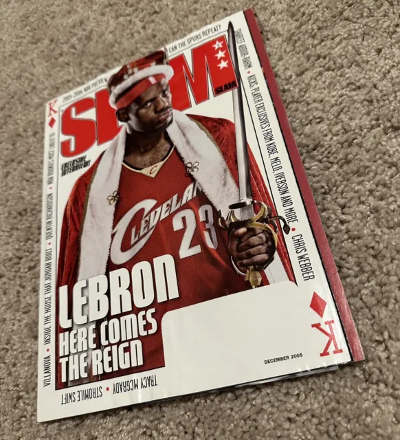 ORIGINAL Vintage December 2005 Slam Magazine # 93 LeBron James The King Cavs
