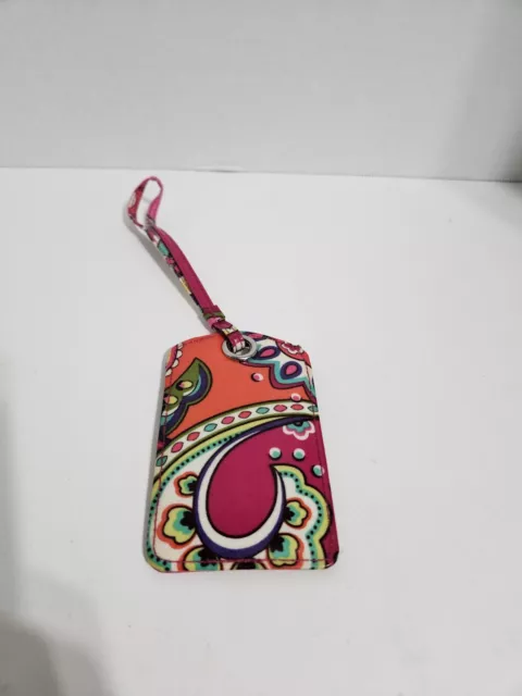 Vera Bradley LUGGAGE TAG laminated travel suitcase ID Pink Swirl Or Pink Floral?