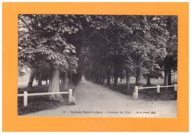 BOISSY-SAINT-LEGER (94) AVENUE du PIPLE , cliché début 1900