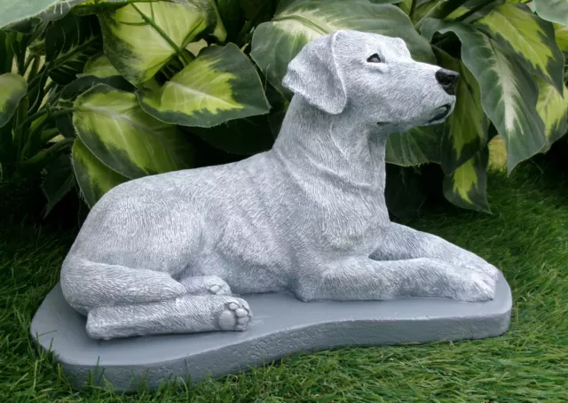 Concrete Dog Labrador retriever garden decor grave marker pet loss memorial monu