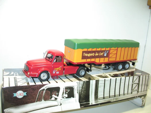 WILLEME LC 610 transport du cerf, camion semi remorque d'exeption 1:43