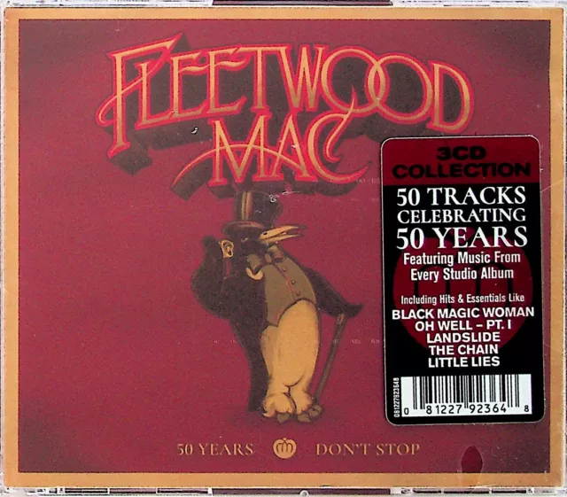 Fleetwood Mac -50 Years -Dont Stop 3-CD -NEW (Best Of/Greatest Hits) 2018