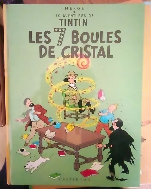 Album BD TINTIN Les 7 boules de cristal B36 1966