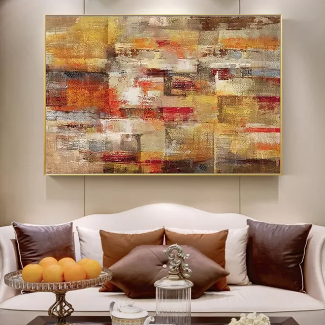 Mintura Hand Painted Texture Abstract Oil Painting On Canvas Wall Art Home Decor