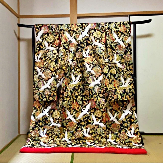 Japanese Kimono Uchikake Wedding Pure Silk  japan 811