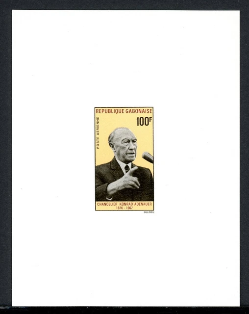 Gabun Ministerblock 296 postfrisch Adenauer #IU661