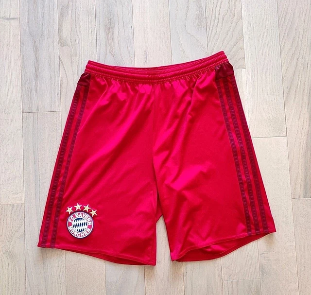 FC Bayern München Shorts 2015-16 Rot Heim Adidas Original Bayern Munich Trikot