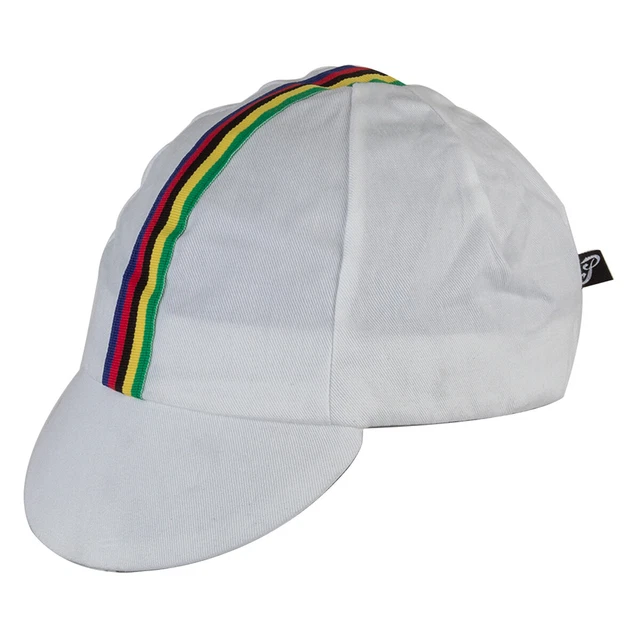 White Pace Sportswear World Champion Hat Cotton Cycling Cap