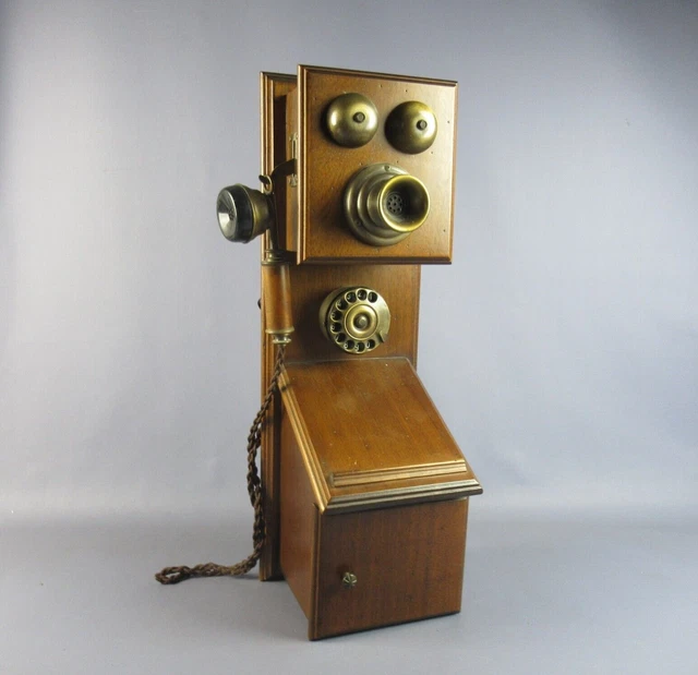 Teléfono Madera Años 60 Sitel Funciona Made IN Italy De Exposición Vintage