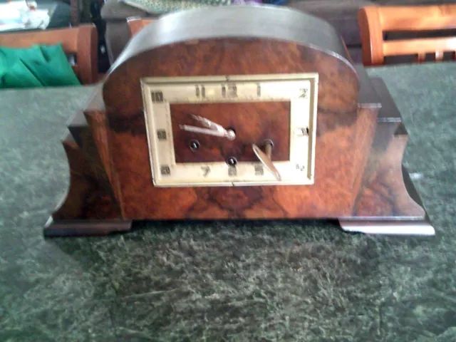 Vintage Smiths Enfield?4 Hammers Mantle Clock/Parts Or Restore