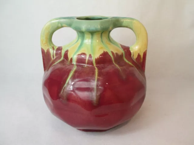 Faiencerie De Thulin Belgique Art Nouveau Vase en Céramique À 1910