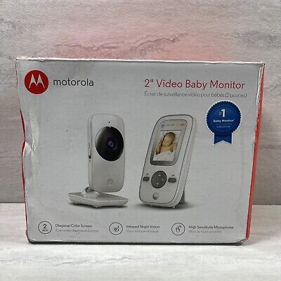 Monitor de video digital para bebé Motorola MBP481 2,4 GHz con pantalla a color de 2 pulgadas,
