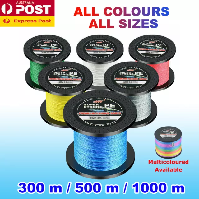 PE Braid Fishing Line 10 18 22 30 40 45 50 60 70lb 80lb 88lb 300m 500m 1000m