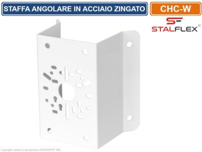 Supporto Angolare Universale In Acciaio Inox - Per Telecamere CCTV, Eufy SoloCam S340, Tapo, Luci LED