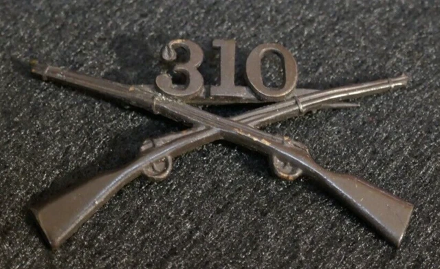 WWI US ARMY 310th Infantry Regiment Officers Branch Insignia Pin War ...