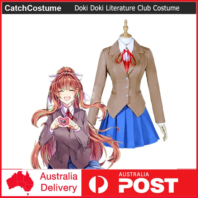 DOKI DOKI LITERATURE Club Sayori Yuri Natsuki Monika Dress Cosplay Costume  Suits $102.99