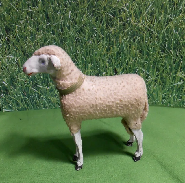 Germany Putz Wooly Sheep - 4 1/2" German Wool1y Lamb