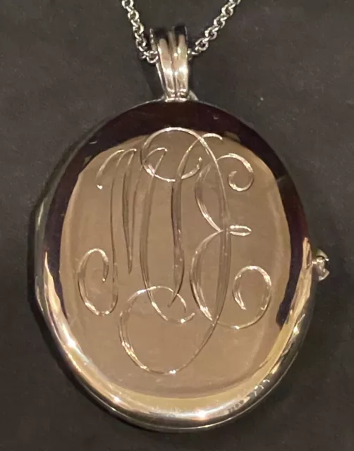 Tiffany & Co. Sterling Silver Large Oval Locket 21.7 gram